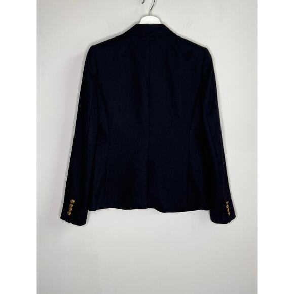 J. Crew Long Sleeve Notch Lapel Single Breasted Schoolboy Blazer Black Women's 4 - Picture 8 of 8